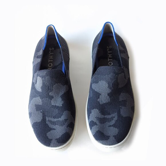 ROTHYS 7 Sneakers Gray Camo Knit Slip On Trainers Womens Size 7 - Picture 5 of 10